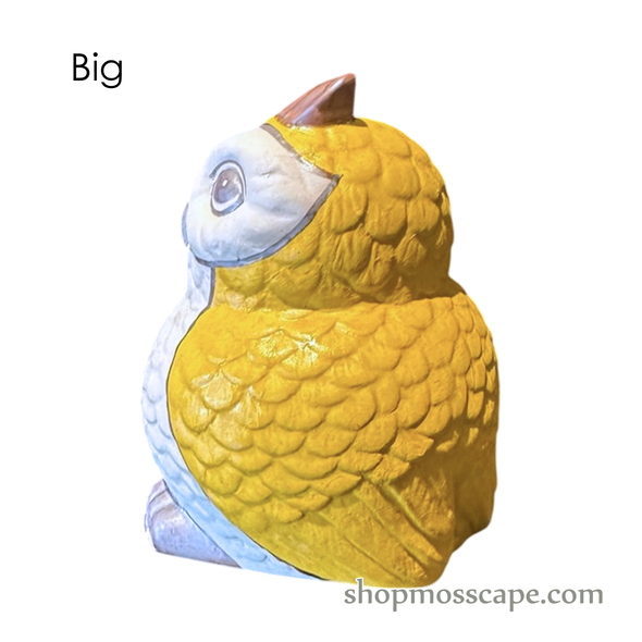Handcrafted Ceramic Owl Statue (sizes & colours)