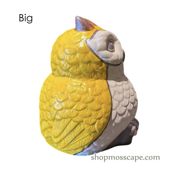 Handcrafted Ceramic Owl Statue (sizes & colours)