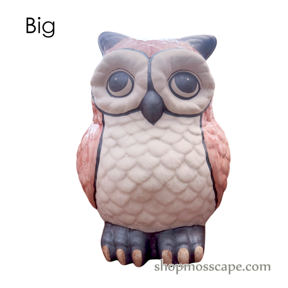 Handcrafted Ceramic Owl Statue (sizes & colours)