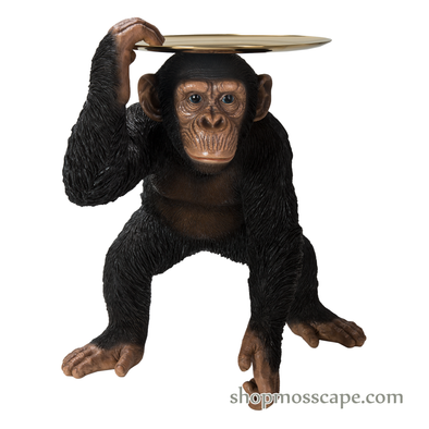 Chimpanzee with Gold Tray