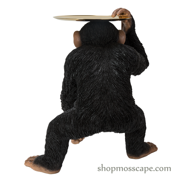 Chimpanzee with Gold Tray