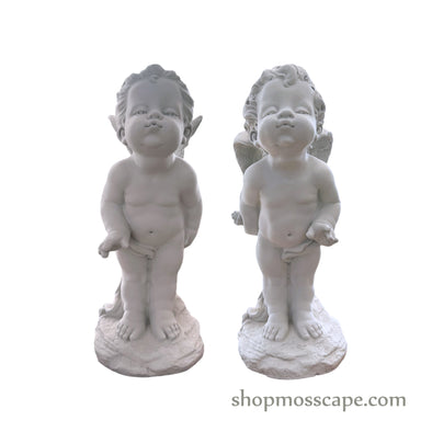 Enchanting Kissing Fairy Statues (Pair)