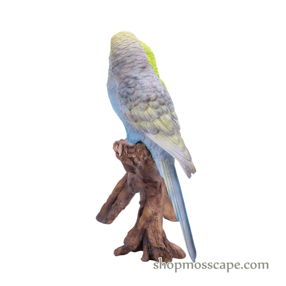 Lovebird Parrots on Stump