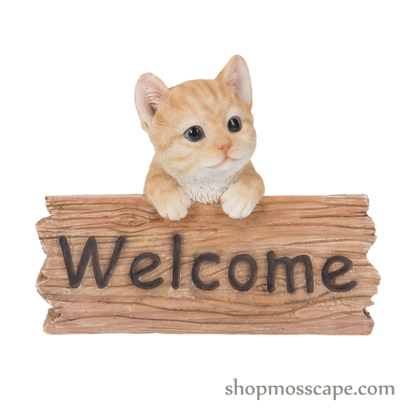 Kitten Welcome Sign (Yellow)