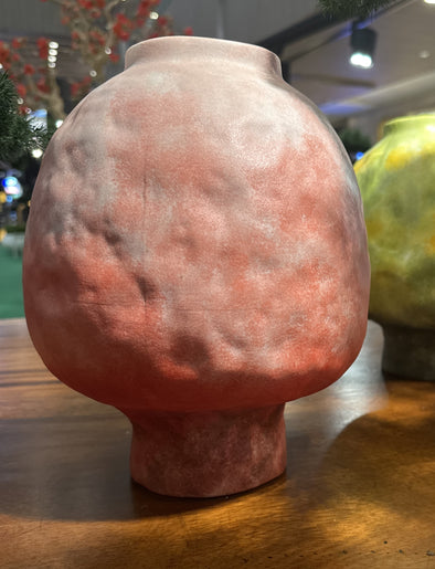 Red Nordic Shape Vase
