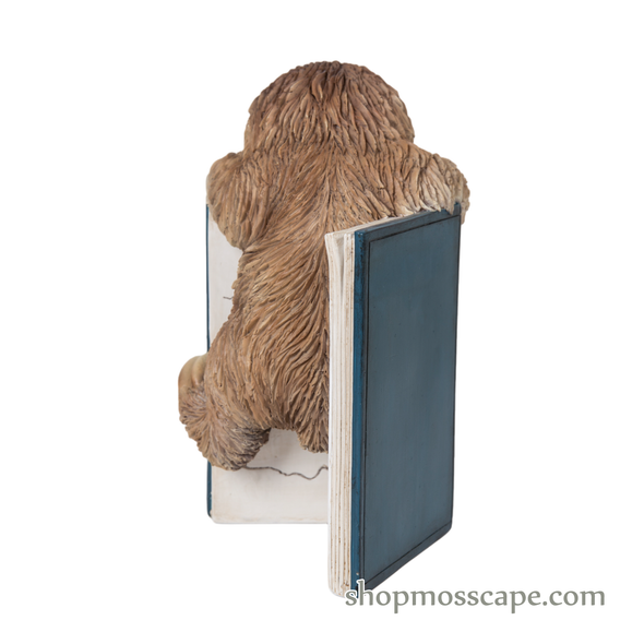 Standing book welcome card with Sloth