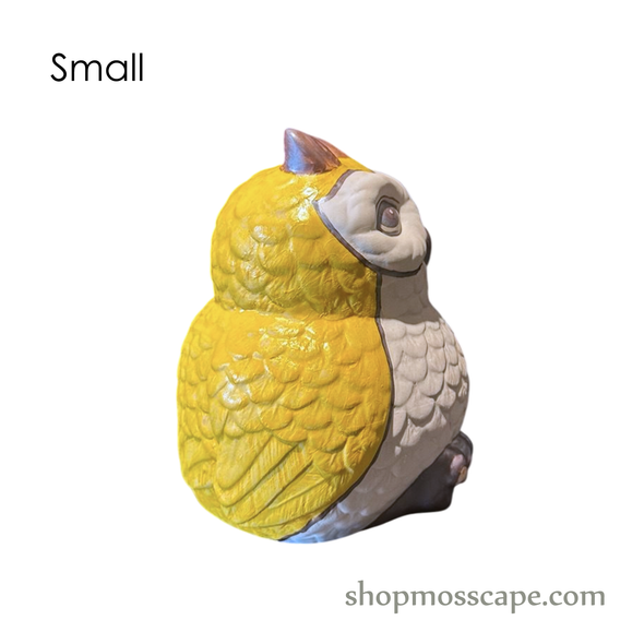 Handcrafted Ceramic Owl Statue (sizes & colours)