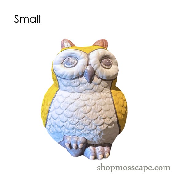 Handcrafted Ceramic Owl Statue (sizes & colours)