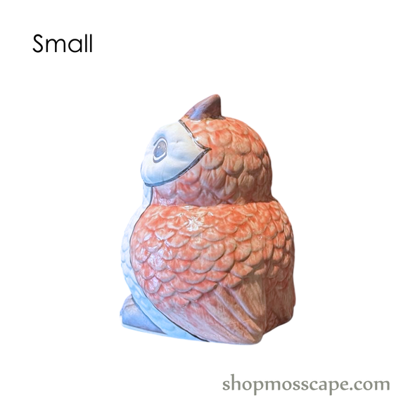 Handcrafted Ceramic Owl Statue (sizes & colours)