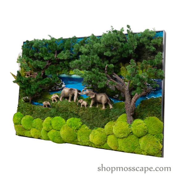 Riverside Glee | Framed Moss Art (048)