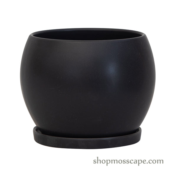 Earthy Tones Ball Shaped Ceramic Pot