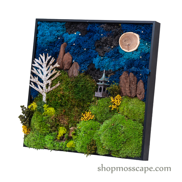 Under Moonlight | Framed Moss Art (034)