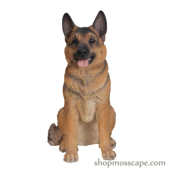 Sitting German shepherd