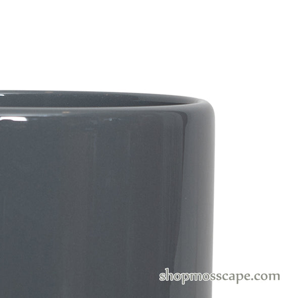 Glossy Cylindrical Ceramic Pot (2 colours)