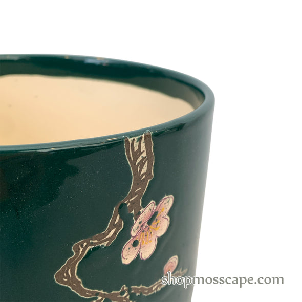 Plum Blossom Ceramic Pot (2 colours)