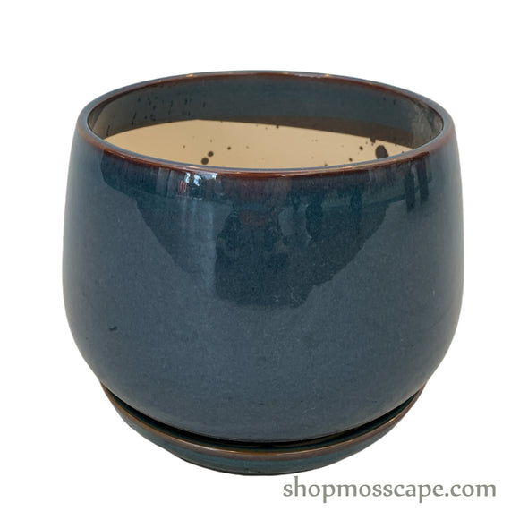 Kelly Ceramic Pot (Prussian Blue)
