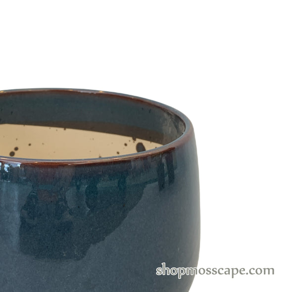 Kelly Ceramic Pot (Prussian Blue)
