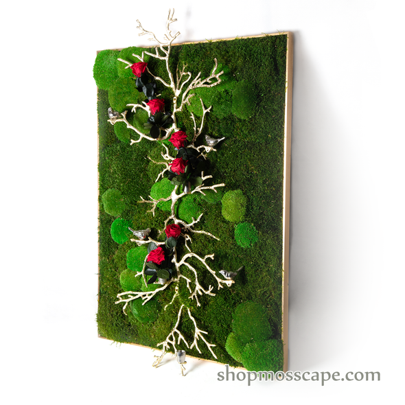 Upwards | Framed Moss Art (015)
