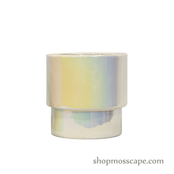 Shiny Cylindrical Ceramic Pot (Large)