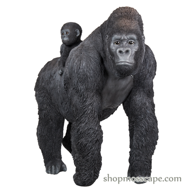 Walking Gorilla Mother and Son