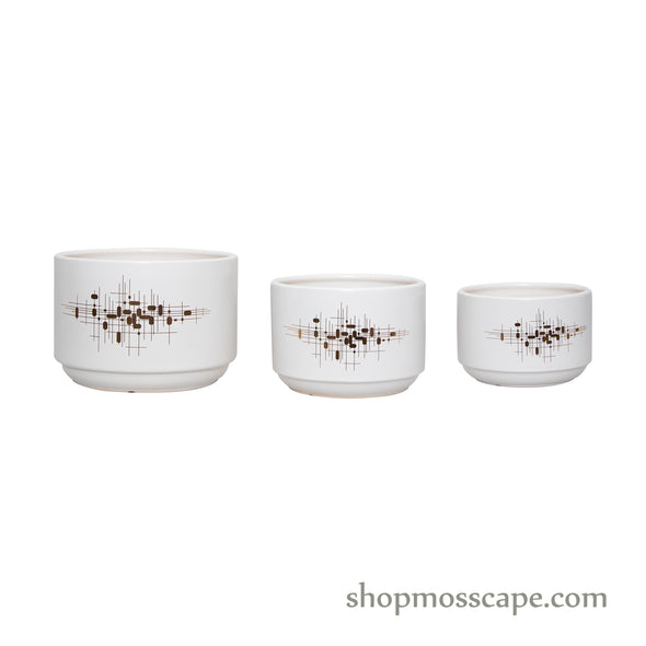 Round Musical Ceramic Pot
