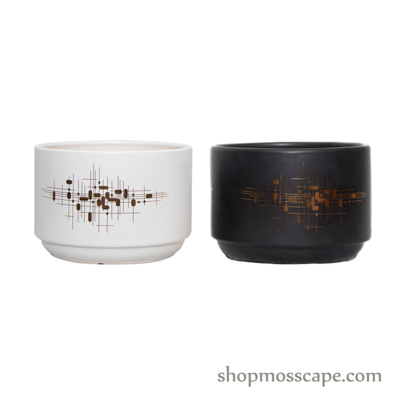 Round Musical Ceramic Pot